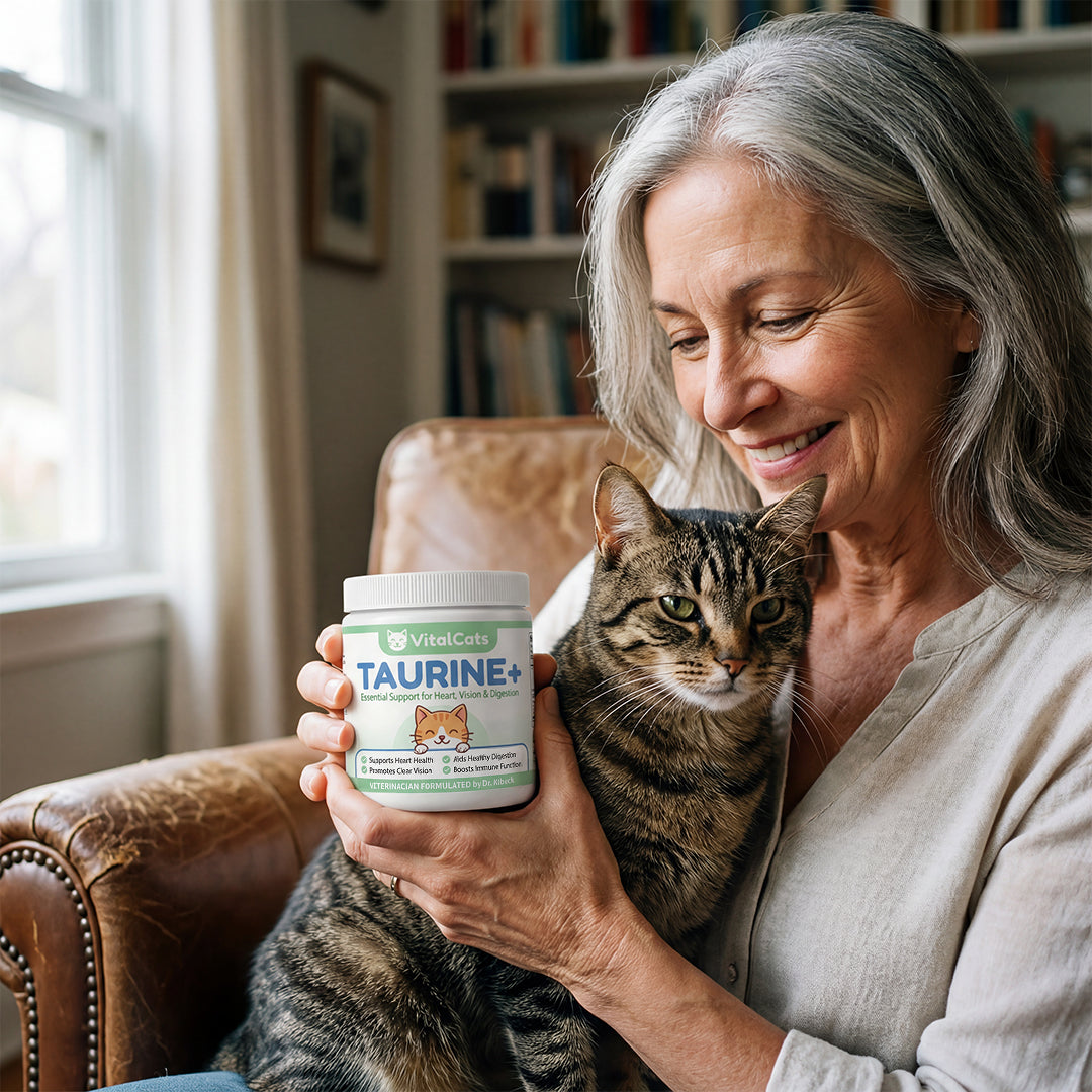 Reverse the Silent Deficiency Before It's Too Late with VitalCats™ Taurine+ Supplement