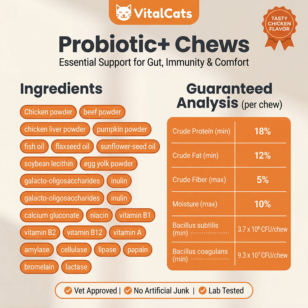 VitalCats™ Probiotic+ Soft Chews