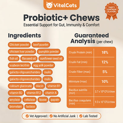 VitalCats™ Probiotic+ Soft Chews