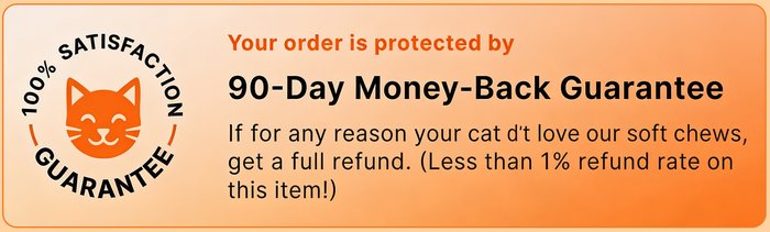 VitalCats 90-Day Money Back Guarantee